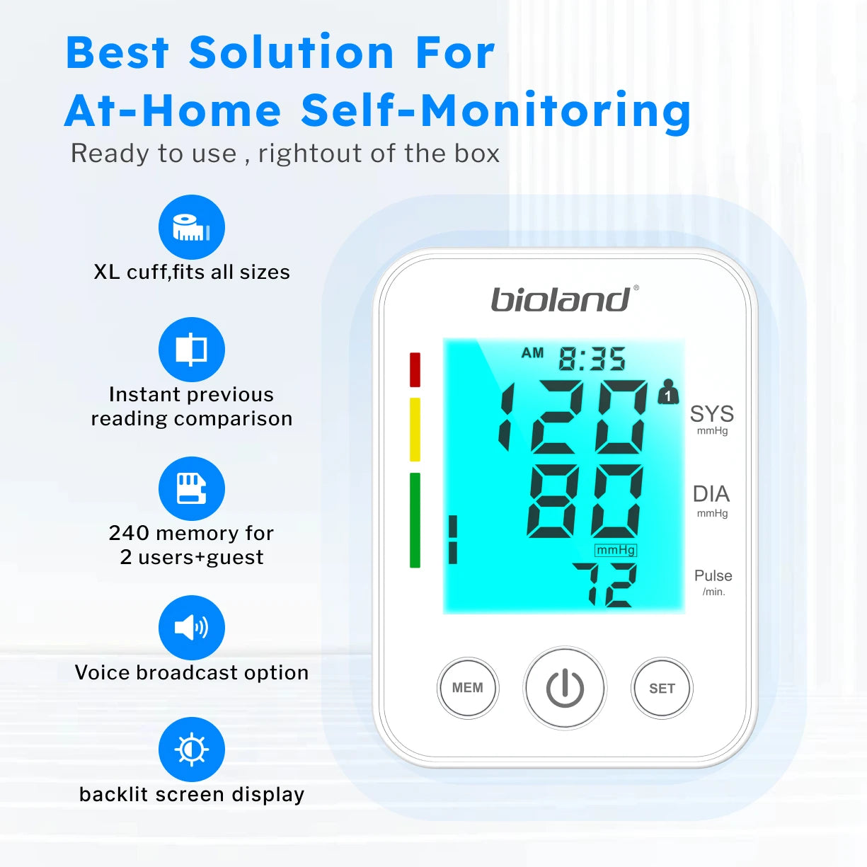 BP 525 | Automatic Upper Arm Blood Pressure Monitor